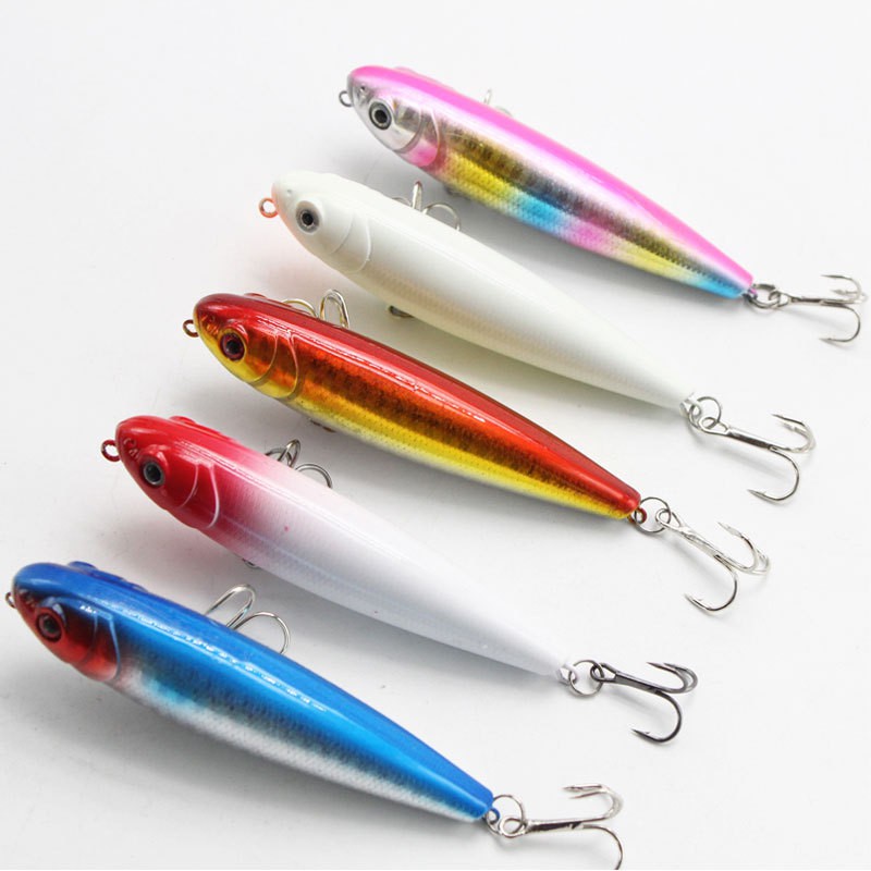 Mồi Câu Cá Giả Dạng Bút Chì Cứng 8cm 8g