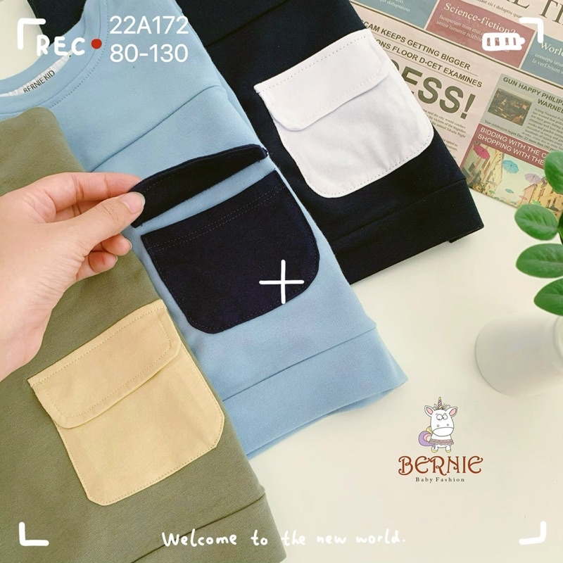 Áo thu đông dài tay Bernie cho bé trai