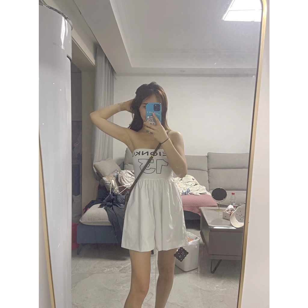 Áo Liền Quần Mới 2022✨✨ Jumpsuit Lưng Cao Dáng Chữ A Thiết Kế Mỏng Năng Động Thời Trang Dành Cho Mùa Hè | BigBuy360 - bigbuy360.vn