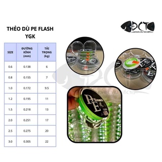 Dù Làm Dây Thẻo Câu Đài pe flash 30m
