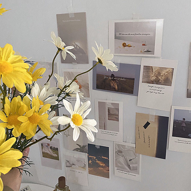 YK YD Bộ 30 thẻ bưu thiếp trang trí tường phong cách Hàn Quốc thời trang