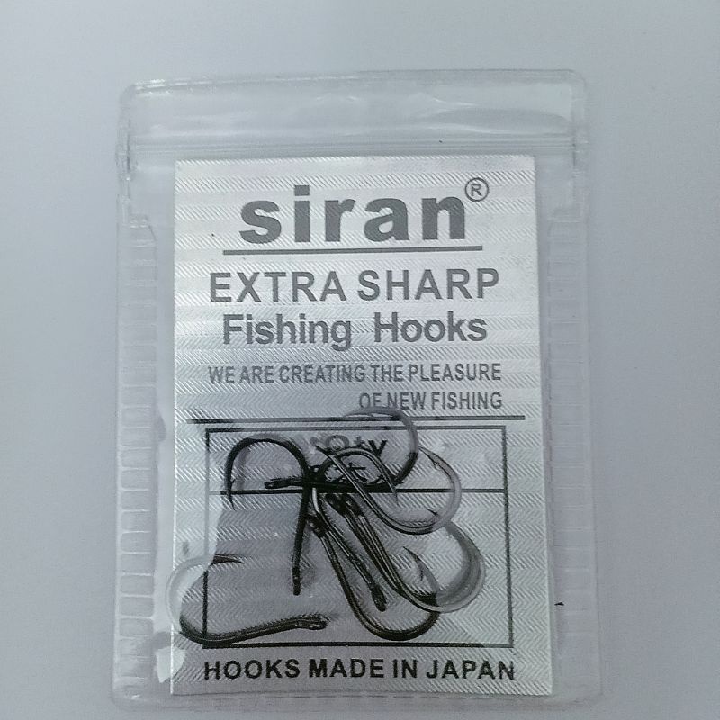 Lưỡi Câu đơn Siran Extra Sharp Hàng Nhật gói 8 lưỡi siêu bén