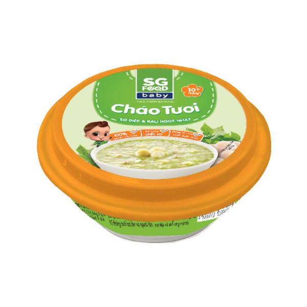 Cháo Tươi Baby Sài Gòn Food Sò Điệp & Rau Ngót Nhật 240g