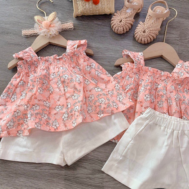 Đồ bộ bé gái quần áo cánh tiên xinh xắn AM725 TTR256