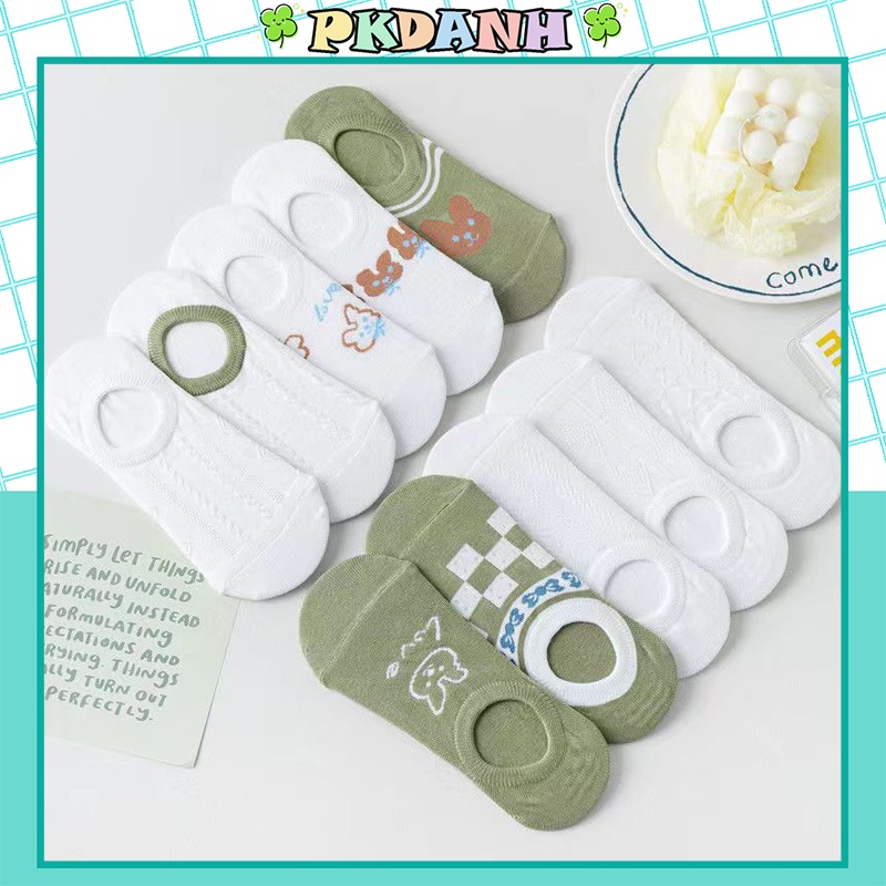 Tất hài nữ lolita cổ ngắn, vớ mang trong giày rất gọn hàn quốc