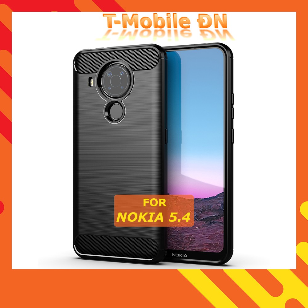 Ốp lưng Nokia 5.4 🔥 𝐅𝐑𝐄𝐄 𝐒𝐇𝐈𝐏 🔥 Ốp Cacbon phay xước chống sốc chống vân tay cho Nokia 5.4