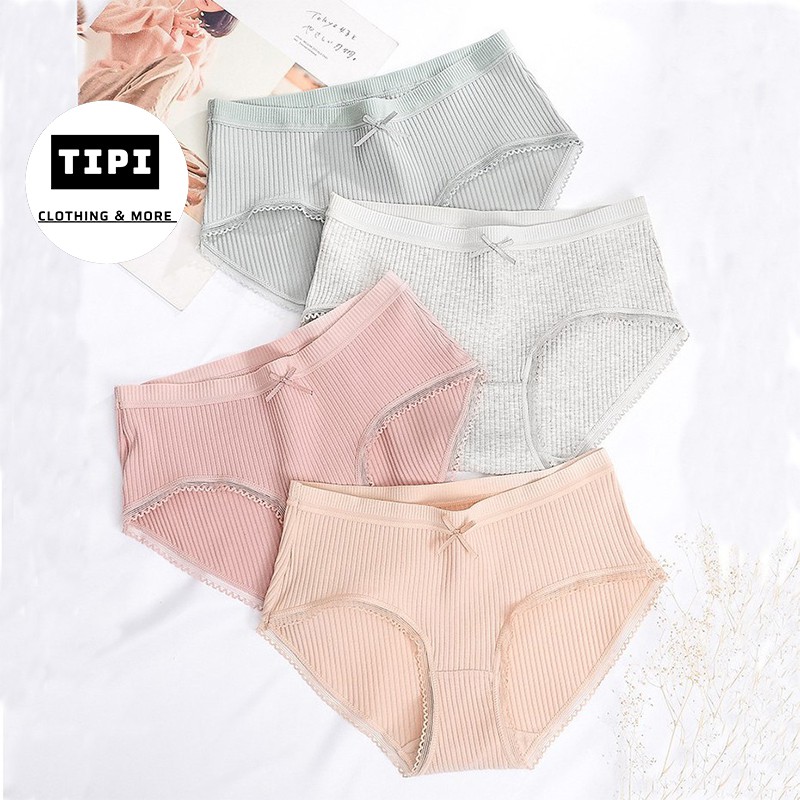 Quần lót cao cấp cotton gân sọc Vega N2-01