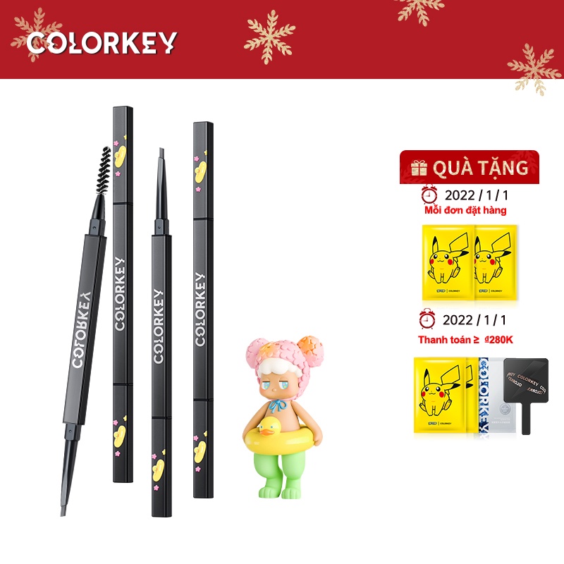 Bút chì kẻ lông mày Colorkey X Pop Mart Stayr Rory đầu tam giác sử dụng đa góc độ 0.07g dành cho trang điểm | BigBuy360 - bigbuy360.vn