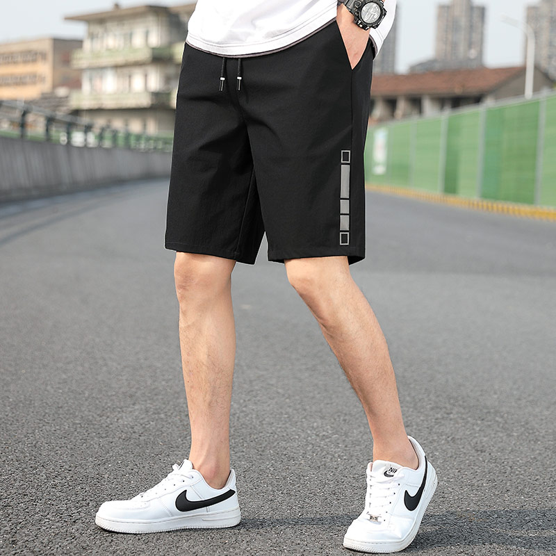 Men Shorts Summer Handsome Sports Short Pants Cropped Drawstring Trousers Men's Clothing M-4XL