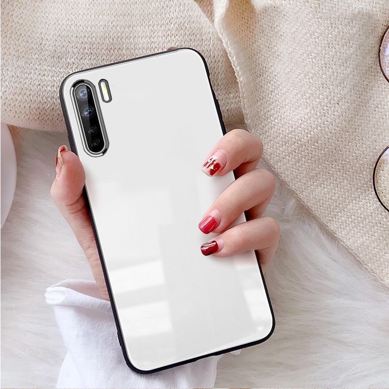 Ốp Lưng OPPO A91, Reno 3 Mặt kính gương sáng bóng cao cấp
