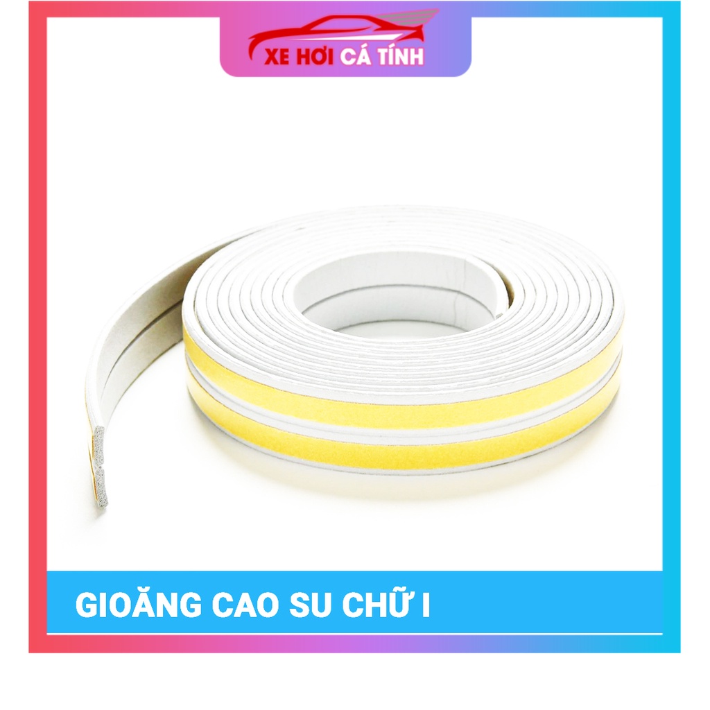 Combo 6 Mét Roong, Gioăng cao su chữ I 9x2mm chống ồn, ngăn Bụi Lấp kin khe hở cửa sổ, cửa ra vào