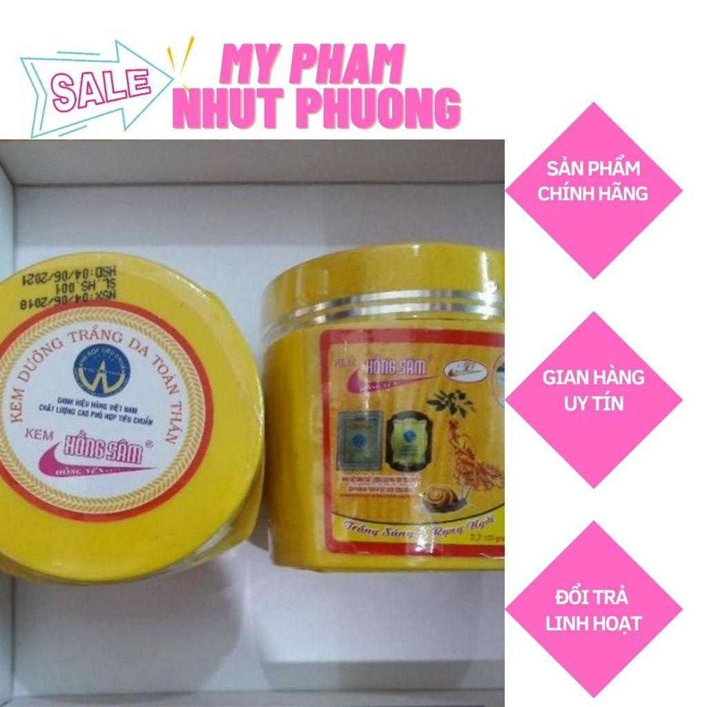 Kem Dưỡng Trắng Da Toàn Thân Hồng Sâm 100g