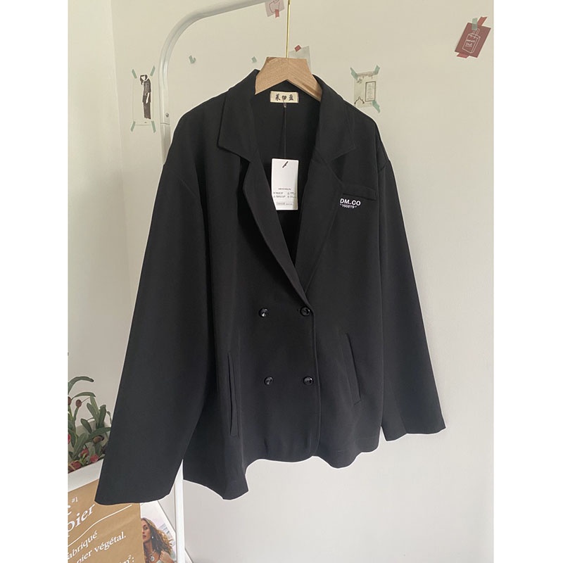 Áo Khoác Vest Blazer Nữ Dài Tay Dáng Rộng Hàng Quảng Châu M5574