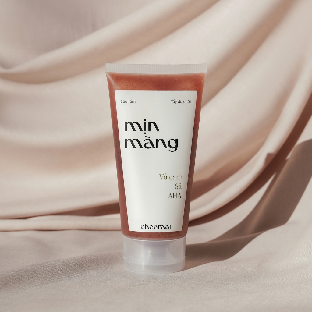 Sữa tắm AHA tẩy da chết hương cam sả, dưỡng ẩm, tăng độ đàn hồi, làm thoáng lỗ chân lông - Mịn Màng CHEEMAI Việt Nam