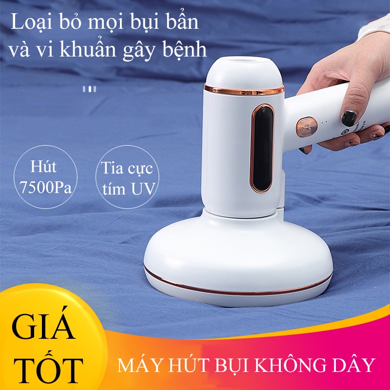 Máy Hút Bụi Cầm Tay Không Dây Siêu Sạc USB Siêu Tiện Lợi - Máy Hút Bụi Diệt Khuẩn Lực Hút 7500Pa