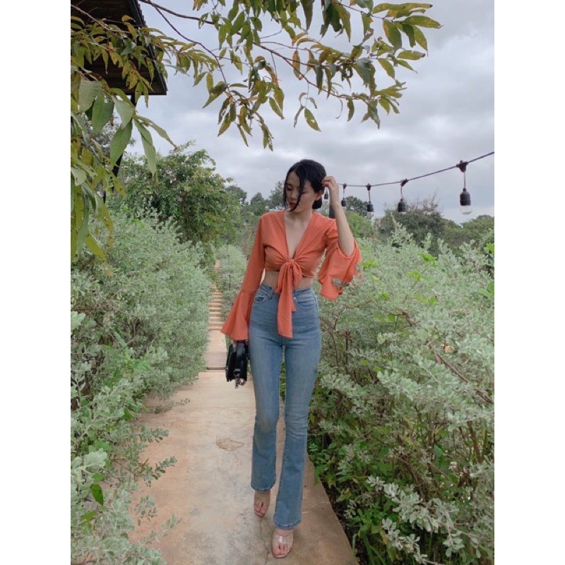 Quần Jean Nữ Ống Loe Dáng Dài Sofm Wear Dài 100cm ZR97 | BigBuy360 - bigbuy360.vn