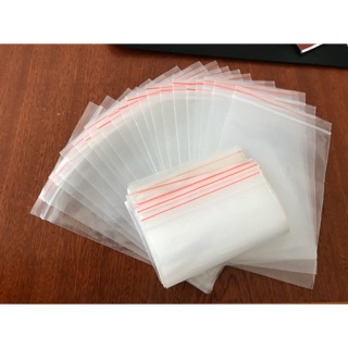 1KG túi zipper viền đỏ đựng thuốc tây, đồ ăn