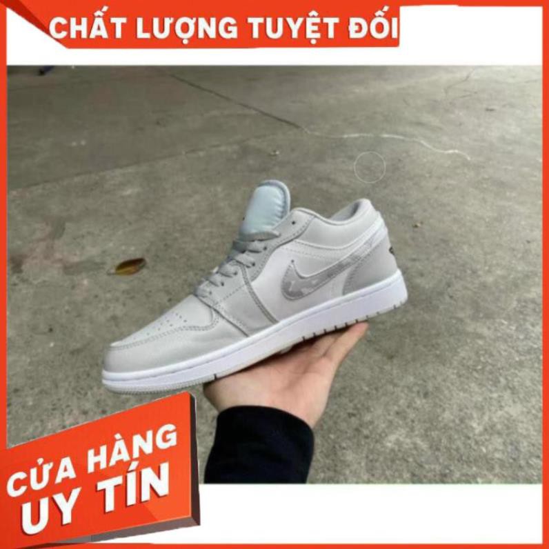 Giày thể thao Air Jordan 1 Low White Camo cổ thấp ảnh thật 100% | BigBuy360 - bigbuy360.vn
