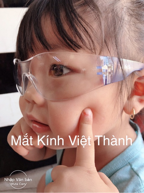 Mắt Kính Bảo Vệ Mắt Trẻ Em Trẻ Con Em Nhỏ Kính Cong Ôm Khuôn Mặt Che Bụi Cản Gió