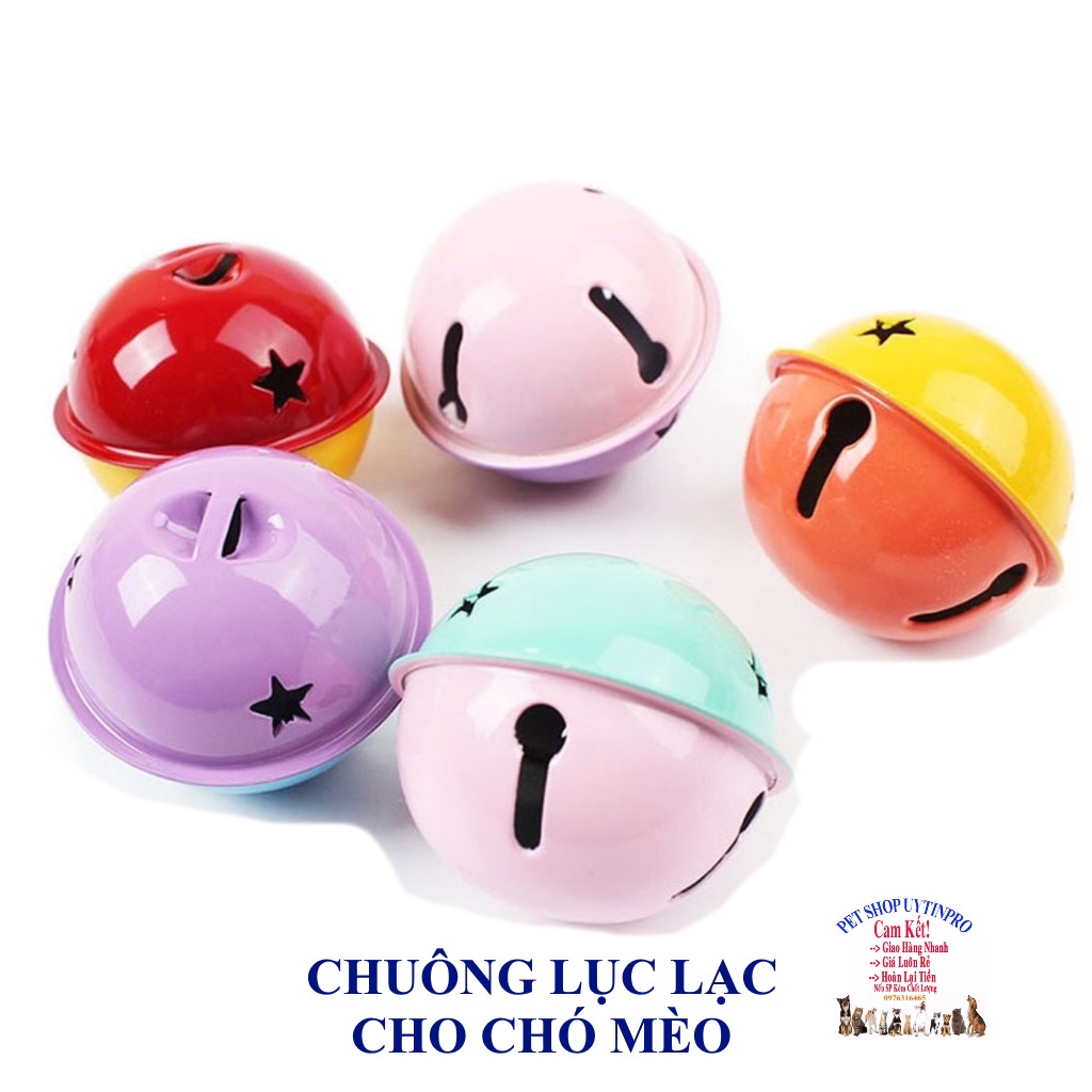 Chuông lục lạc cho Chó Mèo Chất liệu cao cấp Đường kính 3.5cm
