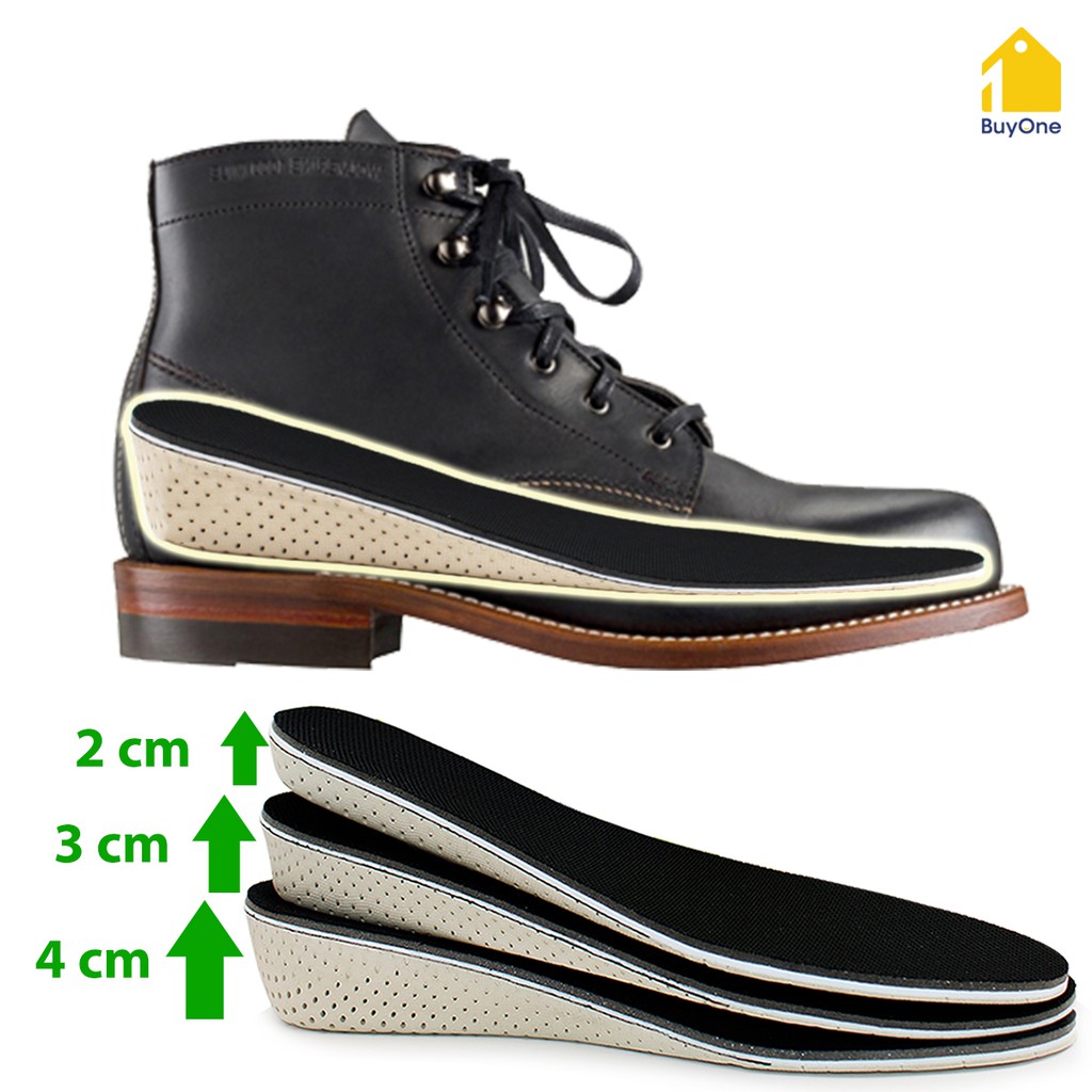 Lót giày tăng chiều cao mặt vải lưới mesh đế tổ ong thoáng khí cao cấp tăng 2-4cm - buyone - BOPK57