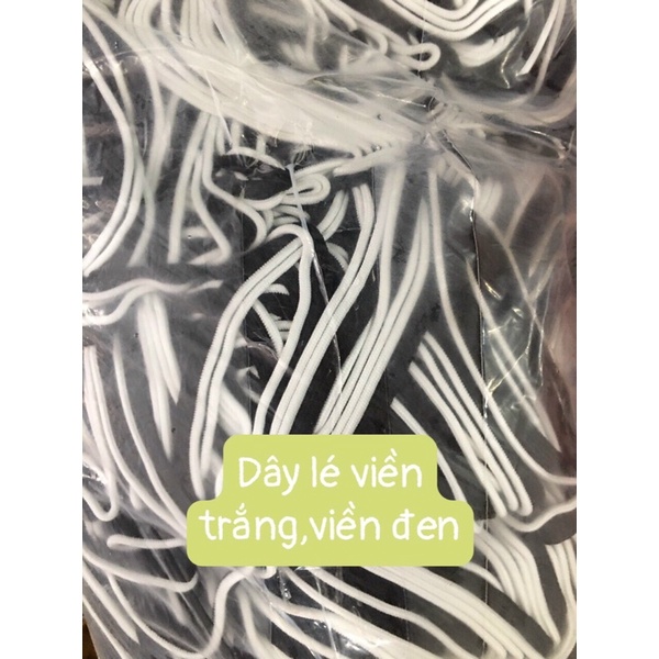 Dây lé may xọc quần áo thể thao + phản quang + kim tuyến + đen trắng