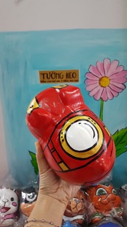 Heo đất handmade - iron man