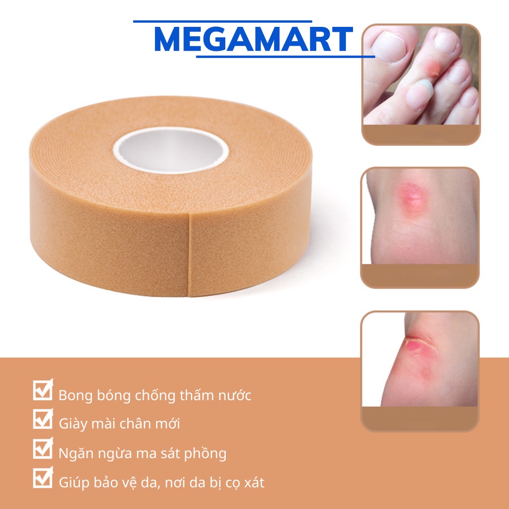 Cuộn băng dán gót chân chống đau chân, chai chân khi mang giày cao gót - MEGAMART