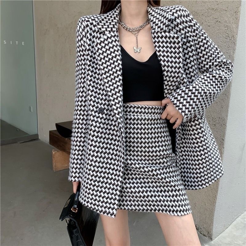Set Vest nữ + chân váy phong cách hàn quốc mẫu mới đẹp mã ZELE533 | BigBuy360 - bigbuy360.vn