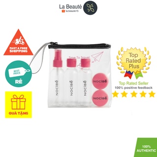 Nocibé Lot 5 Mini Flacon De Voyage - Set Chai Lọ Chiết Mỹ Phẩm Khi Đi Du Lịch (5 Món)