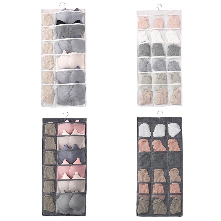 Túi Treo Đồ Lót Đồ Dùng Cá Nhân Nhiều Ngăn 2 Mặt ⭐FREESHIP⭐Túi Treo Đa Năng 30 ngăn Để Tất Và Đồ Lót