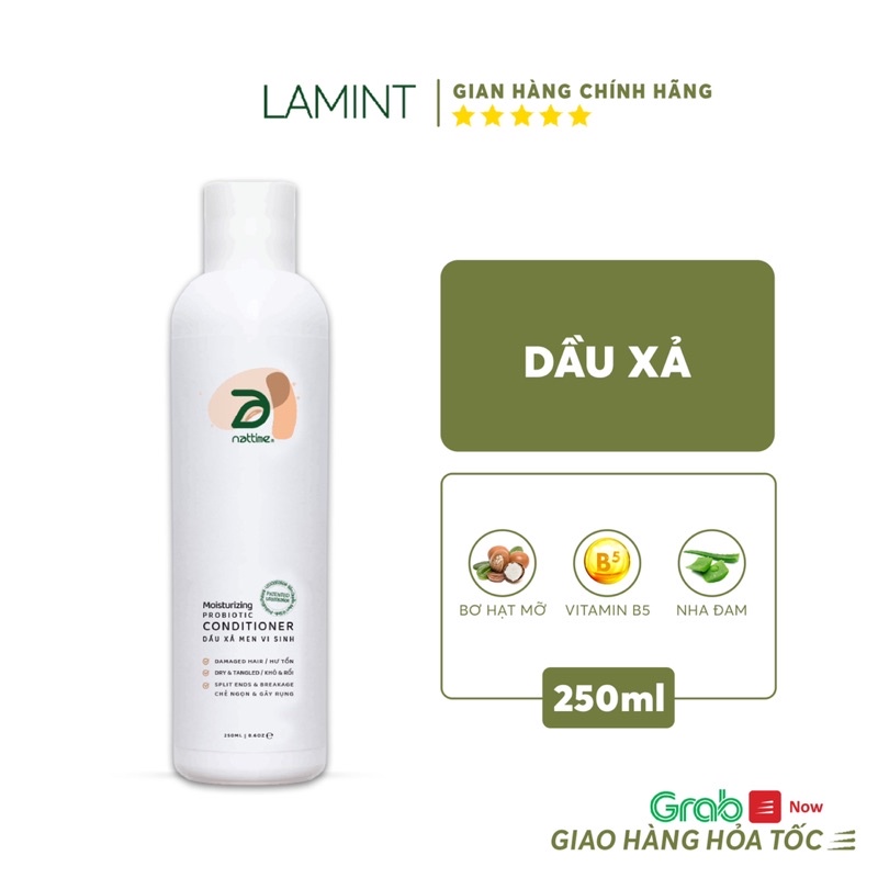 Dầu xả, phục hồi tóc Men Vi Sinh Nattime giảm gãy rụng- 250ml