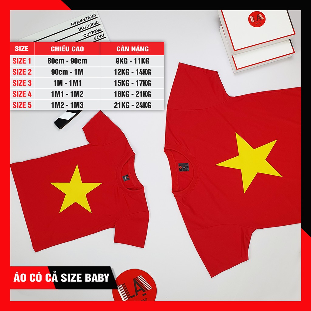 [CÓ SIZE BABY] Áo thun cờ đỏ sao vàng Việt Nam cao cấp - LẠ STORE | BigBuy360 - bigbuy360.vn