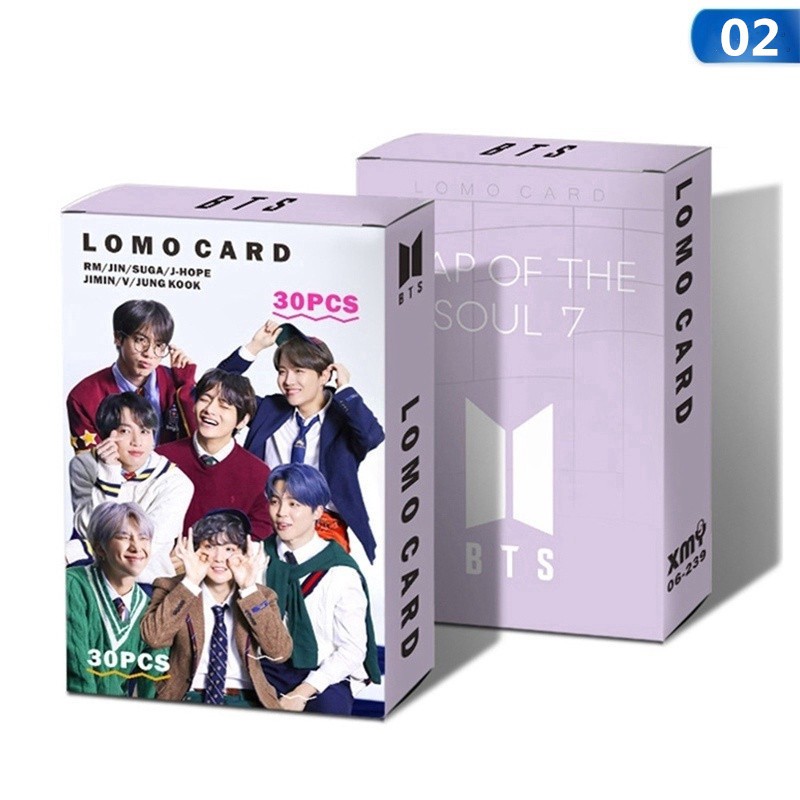 Hộp 30 Ảnh Lomo Card Nhóm Nhạc Kpop BTS Map of the Soul 7