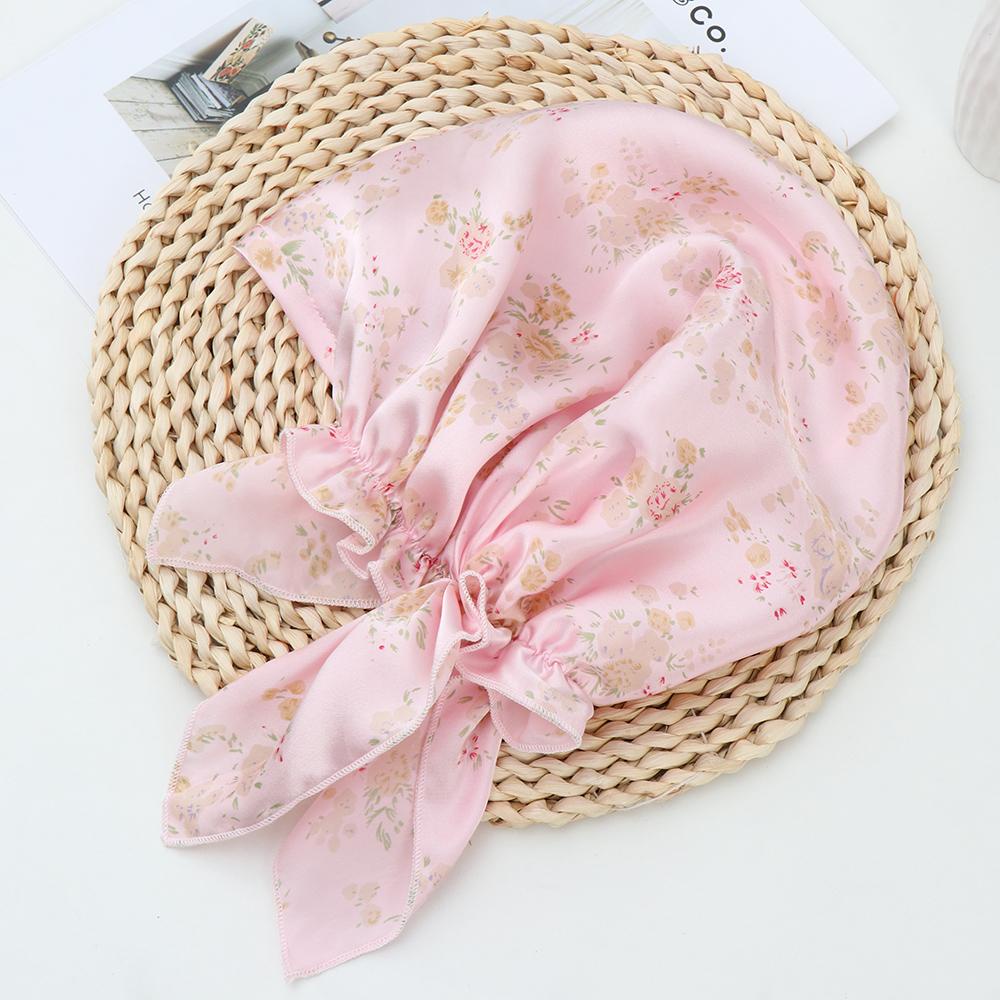 Mũ Trùm Đầu Kiêm Khăn Turban Mềm Mượt Chăm Sóc Tóc Khi Ngủ
