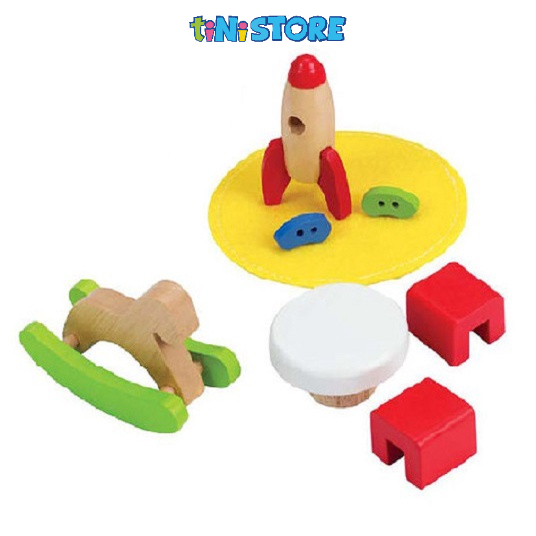 tiNiStore-Bộ đồ chơi hape phòng ngủ TiNiToy E3456