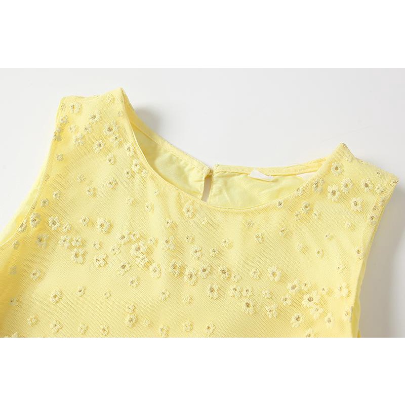 Váy vàng hoa cúc nhí H&M