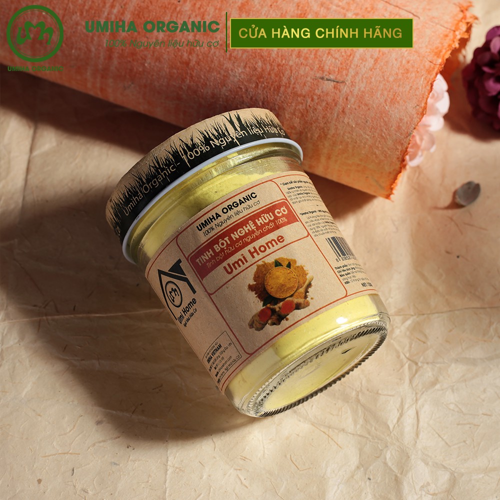 Tinh bột Nghệ đắp mặt nạ hữu cơ UMIHA nguyên chất | Turmeric Powder 100% Organic 125g