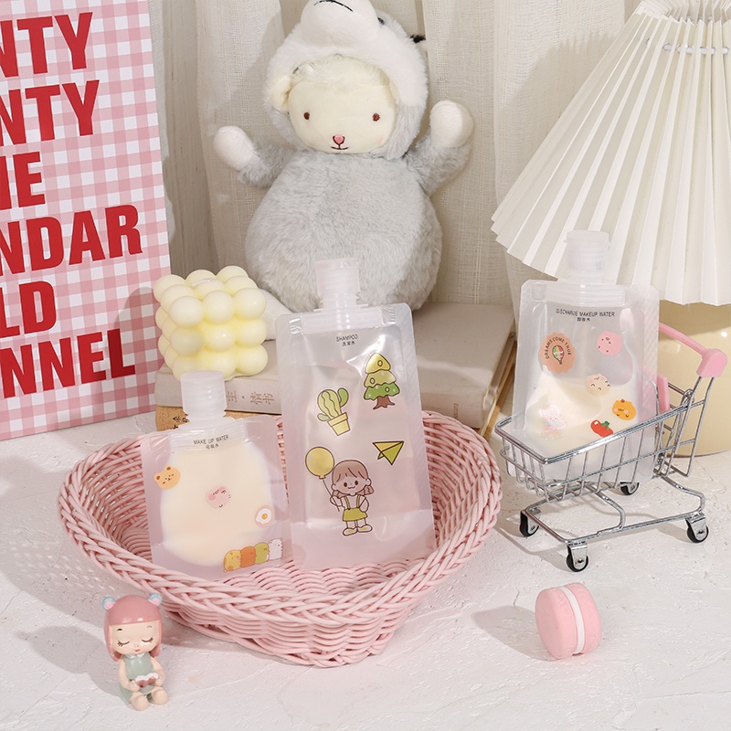 Túi đựng đồ trong suốt nhỏ gọn tiện lợi cho du lịch 30/50/100ml