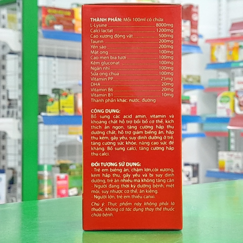 Siro Yến Sào Ăn Ngon- Hỗ trợ bồi bổ cơ thể, kích thích ăn ngon, tăng cường hấp thu dưỡng chất, hỗ trợ giảm biếng ăn
