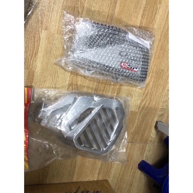 ốp bầu gió (pô e) +ốp quạt gió xe LEAD 13->19 nhựa ABS crom cao cấp