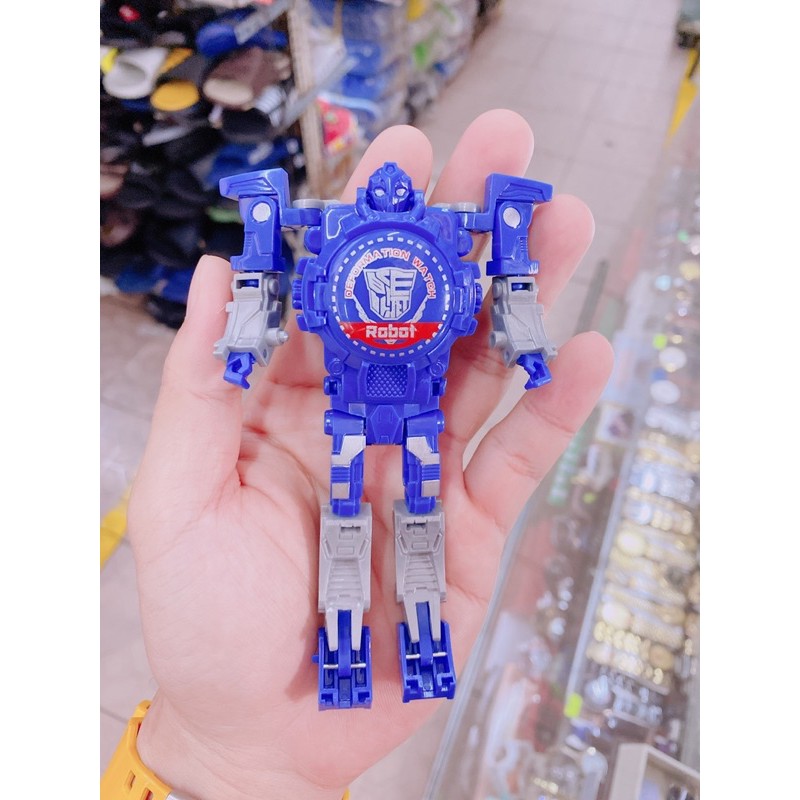 [RẺ VÔ ĐỊCH] Đồng hồ trẻ em ❤️Siêu nhân Robot❤️ 2 in 1 có thể tháo ra xếp hình người máy cực đẹp.