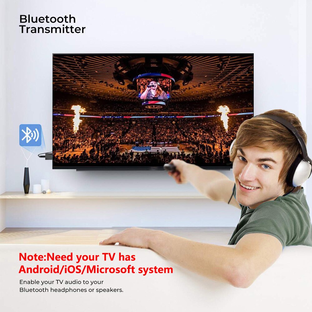 Đầu Thu Phát Tín Hiệu USB Bluetooth 5.0 3 Trong 1 Giắc Cắm 3.5mm Aux Dành Cho TV / PC / Tai Nghe / Xe Hơi