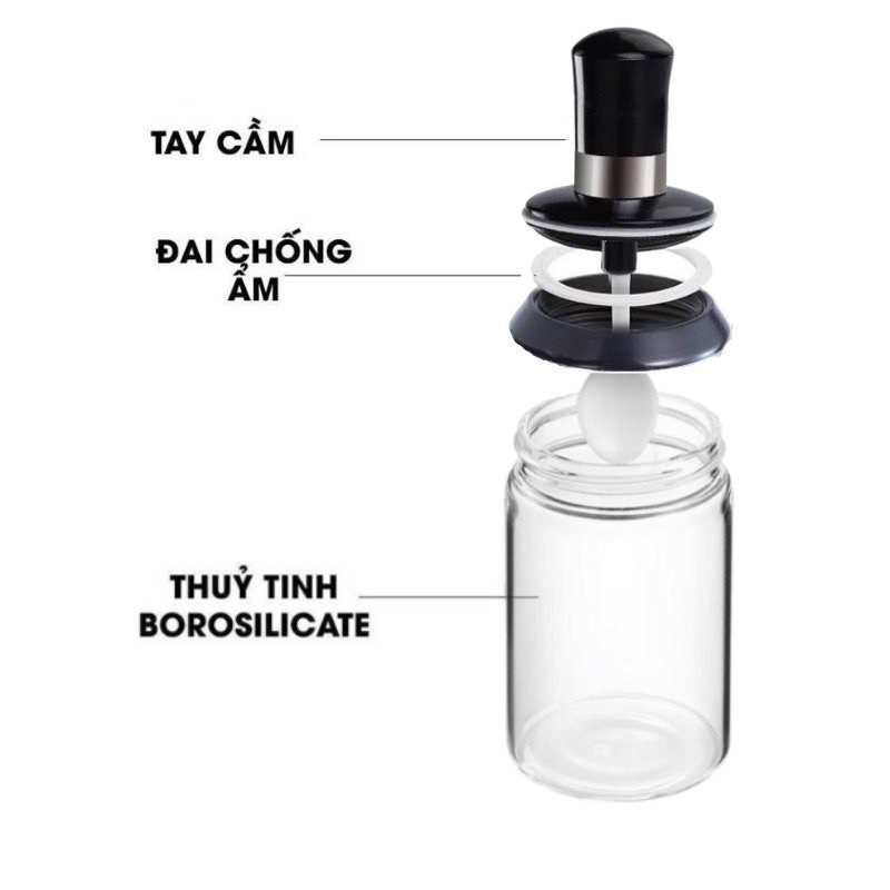 SALE❤️[DEAL SỐC]❤️ Lọ Đựng Gia Vị, Hũ Đựng Gia Vị Kèm Muỗng Mẫu Mới 2021