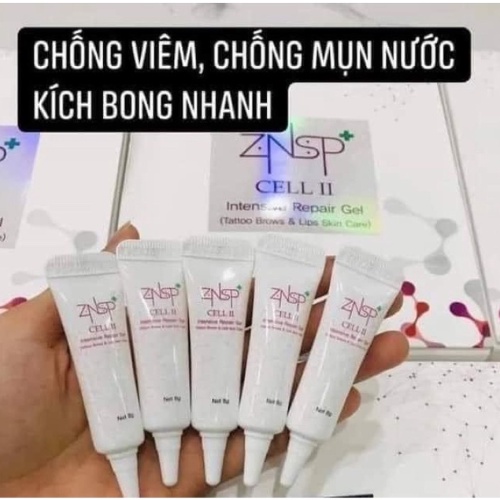 Tế Bào Gốc ZNSP Cell 2 Phục Hồi Da Kích Thích Tái Tạo Giữ Màu Sau Phun Xăm Môi Mày Hàn Quốc