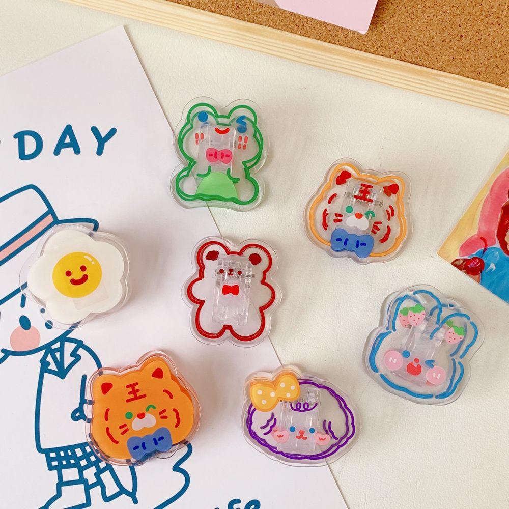 Mmluck Kẹp Giấy Đánh Dấu Trang Sách Trường Học Trong Suốt In Chữ Kawaii