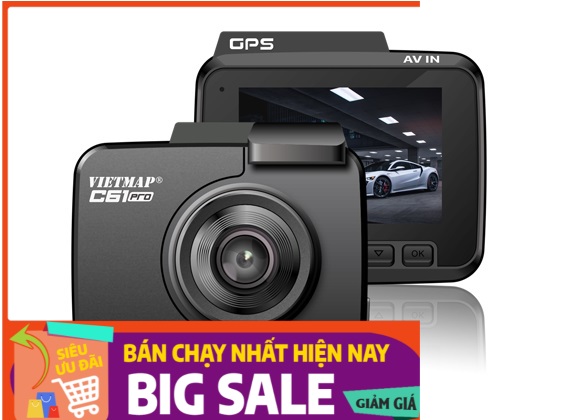VIETMAP C61 - CAMERA HÀNH TRÌNH 4K WIFI - BẢN NÂNG CẤP C61 PRO 2021 - TẶNG THẺ 32G VIETMAP CHÍNH HÃNG