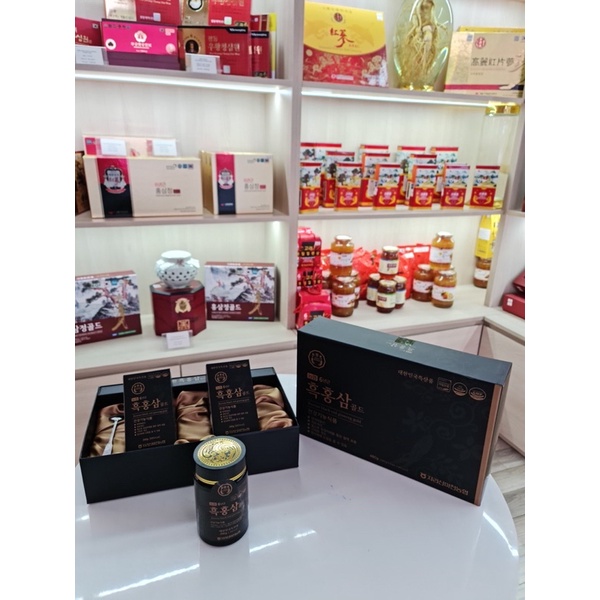 Cao Hắc Sâm Korean Black Red Ginseng Gold Nonghyup Hàn Quốc hộp 2 Lọ x 240g  ❤️💫