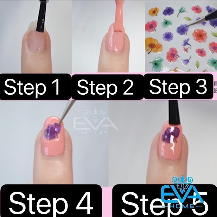 Decal Dán Móng Tay 3D Nail Sticker Tráng Trí Hoạ Tiết Chủ Đề Tình Yêu Valentine F702