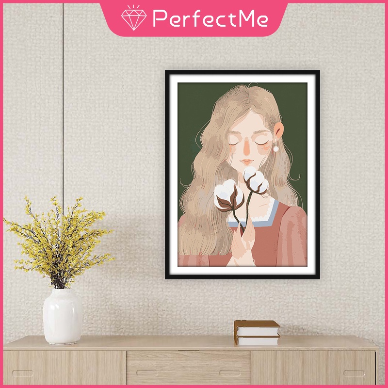 Tranh Đính Đá 30x40cm Kèm Phụ Kiện Tự Làm Hình Hoa Xinh Xắn